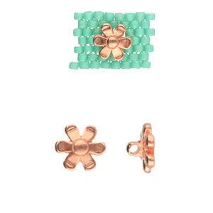 Cymbal Element - Gerani Rose Gold Plated 1 styck Beadsmith