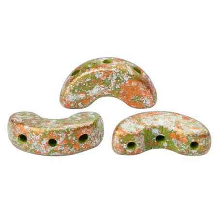 Arcos® par Puca® - Opaque Green Tweedy, 10 gram Les perles par Puca® - Paris