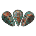 Amos® par Puca® - Opaque Green Turquoise Tweedy, 10 gram Les perles par Puca® - Paris