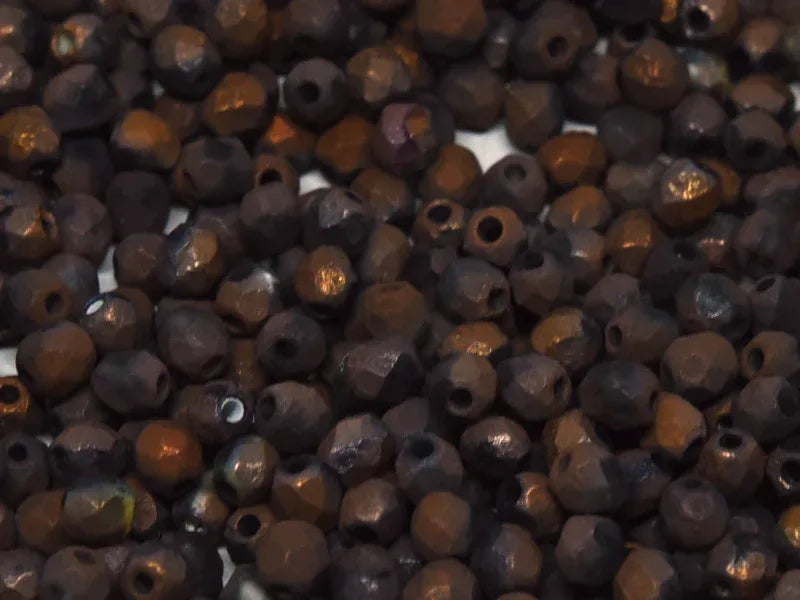 Tjeckiska Firepolish - Etched Crystal Full Sunset 4 mm, 50-pack Hilmas Pyssel