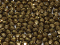 Tjeckiska Firepolish - Jet Gold 4 mm, 50-pack Hilmas Pyssel