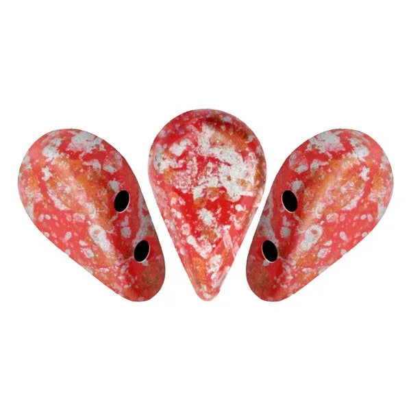 Amos® par Puca® - Opaque Light Coral Tweedy, 10 gram Les perles par Puca® - Paris