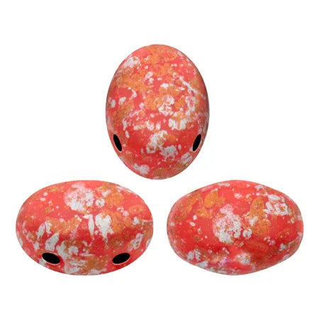 Samos® par Puca® - Opaque Light Coral Tweedy, 10 gram Les perles par Puca® - Paris