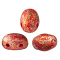 Samos® par Puca® - Opaque Coral Red Tweedy, 10 gram Les perles par Puca® - Paris