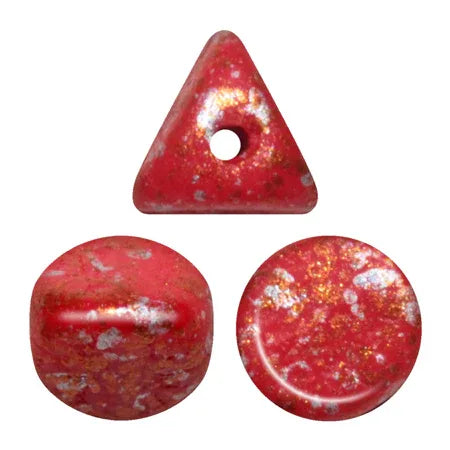 Ilos® Par Puca® - Opaque Coral Red Tweedy, 10 gram Les perles par Puca® - Paris
