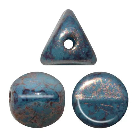 Ilos® Par Puca® - Opaque Blue Turquoise Bronze, 10 gram Les perles par Puca® - Paris