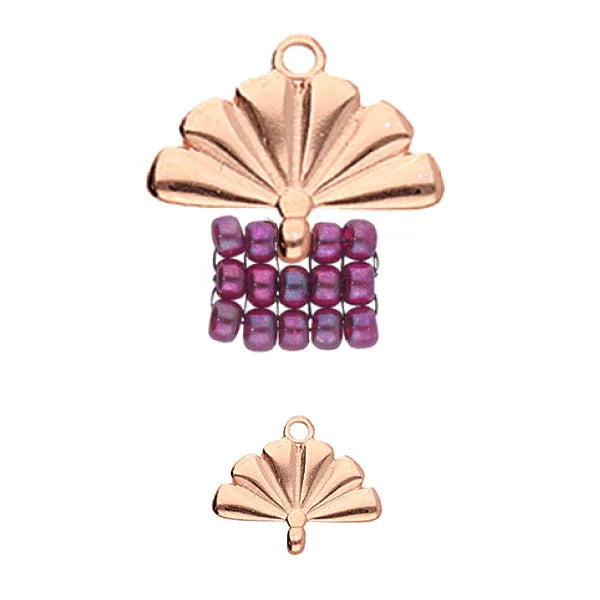 Cymbal Element - Sitia Rose Gold Plated 2-pack Beadsmith