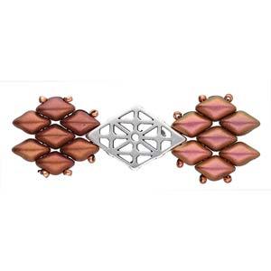 Cymbal Element - Clima Antique Silver Plated 1 styck Beadsmith