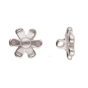 Cymbal Element - Gerani Antique Silver Plated 1 Styck Beadsmith