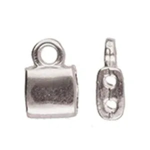 Cymbal Element - Piperi Antique Silver Plated 2-Pack Beadsmith