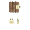 Cymbal Element - Piperi Antique Brass Plated 2-pack Beadsmith