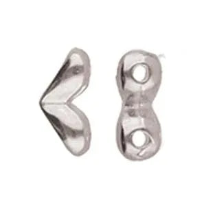 Cymbal Element - Mitakas Antique Silver plated 2-pack Beadsmith