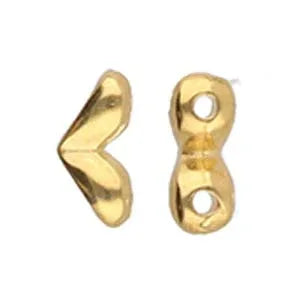 Cymbal Element - Mitakas 24K Gold Plated 2-pack Beadsmith