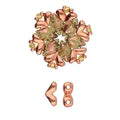 Cymbal Element - Mitakas Rose Gold Plated 2-pack Beadsmith