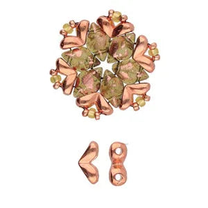 Cymbal Element - Mitakas Rose Gold Plated 2-pack Beadsmith