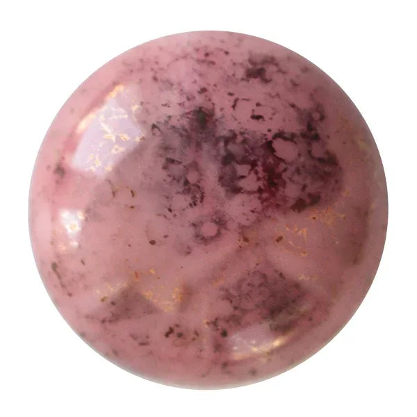 Cabochon par Puca® - Opaque Dark Rose Bronze 18 mm, 1 styck Les perles par Puca® - Paris