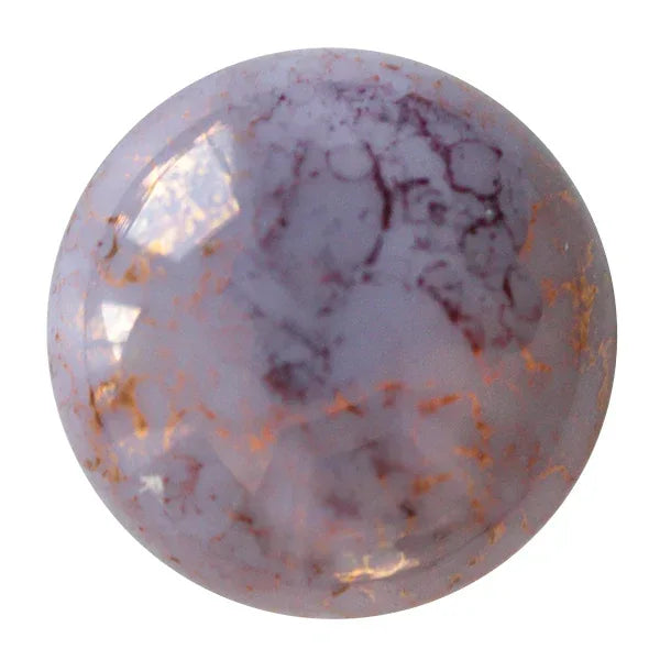Cabochon par Puca® - Opaque LT Amethyst Bronze 25 mm, 1 styck Les perles par Puca® - Paris