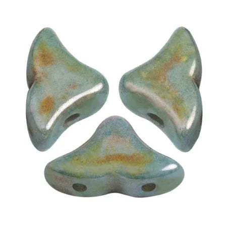 Hélios® par Puca® Opaque Mix Blue/Green Ceramic Look 10 gram Les perles par Puca® - Paris