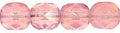 Tjeckiska Firepolish - Milky Pink 6mm, 25-pack Hilmas Pyssel