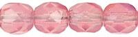Tjeckiska Firepolish - Milky Rosaline 6mm, 25-pack Hilmas Pyssel