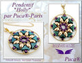 Mönster Hänge Pendant - Holly Les perles par Puca® - Paris
