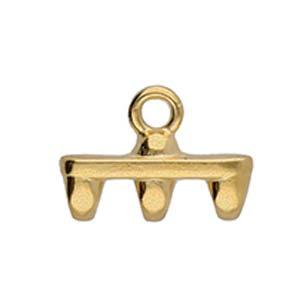 Cymbal Element - Rozos 24K Gold Plated 2-pack Beadsmith