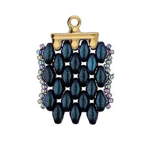 Cymbal Element - Rozos 24K Gold Plated 2-pack Beadsmith