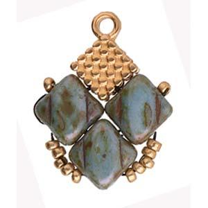 Cymbal Element - Fero Rose Gold Plated 2-pack Beadsmith