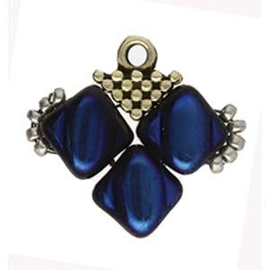 Cymbal Element - Kalivia Antique Brass Plated 2-pack Beadsmith