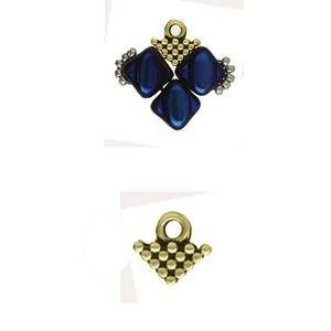 Cymbal Element - Kalivia Antique Brass Plated 2-pack Beadsmith