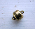 Magnetlås Bronsfärgad - Enkel Platt Rund 9x6,4mm 1 styck Grekisk Metall
