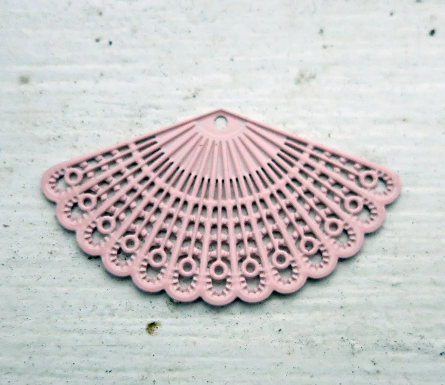 Berlock Rosa - Solfjäder, 1 styck Grekisk Metall