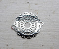 Connector Silverfärgad - Mandala 23x18mm 1 styck Grekisk Metall