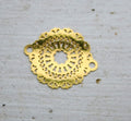 Connector Guldfärgad - Mandala 23x18mm 1 styck Grekisk Metall