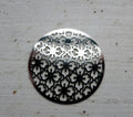 Connector / Hänge Silverfärgad - Mandala med blommor 30mm 1 styck Grekisk Metall