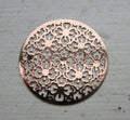 Connector / Hänge Roséguldfärgad - Mandala med blommor 30mm 1 styck Grekisk Metall