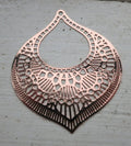 Berlock Roséguldfärgad - Stor Rund Droppe 60x47mm 1 styck Grekisk Metall