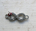 Connector Infinity - Strass med Nyckelpiga, 1 Styck Grekisk Metall