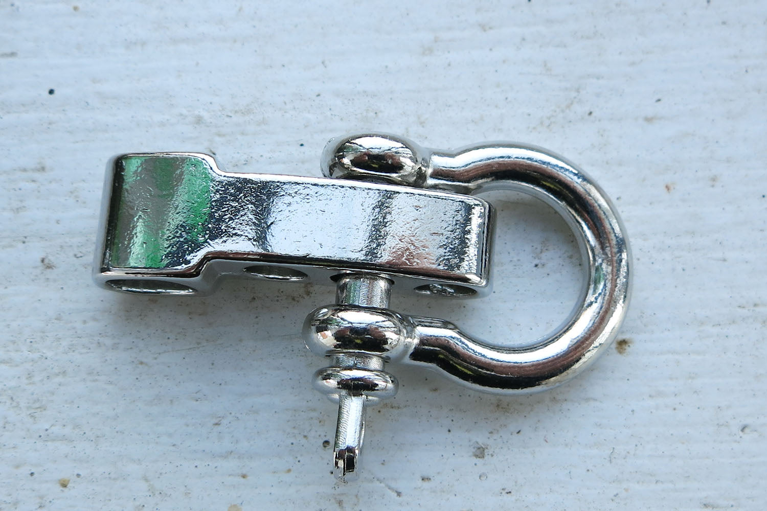 Lås paracord - Skruvlås 28x52mm, Silverfärgad 1 styck Grekisk Metall