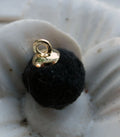 Hänge Boll - Sammet Svart 10mm 1 styck Grekisk Metall