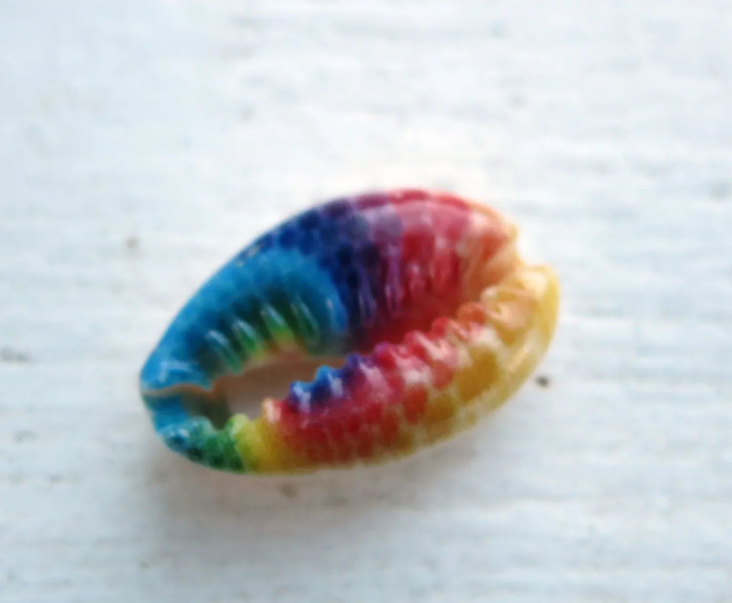 Berlock / Connector Snäckskal - Regnbåge swirl 1 styck Hilmas Pyssel