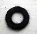 Hänge Ring - Fuskpäls Svart 27mm 1 styck Grekisk Metall