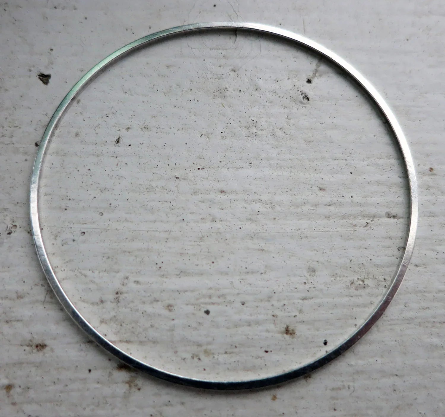 Cirkel Silverpläterad - 45mm 1 styck Grekisk Metall