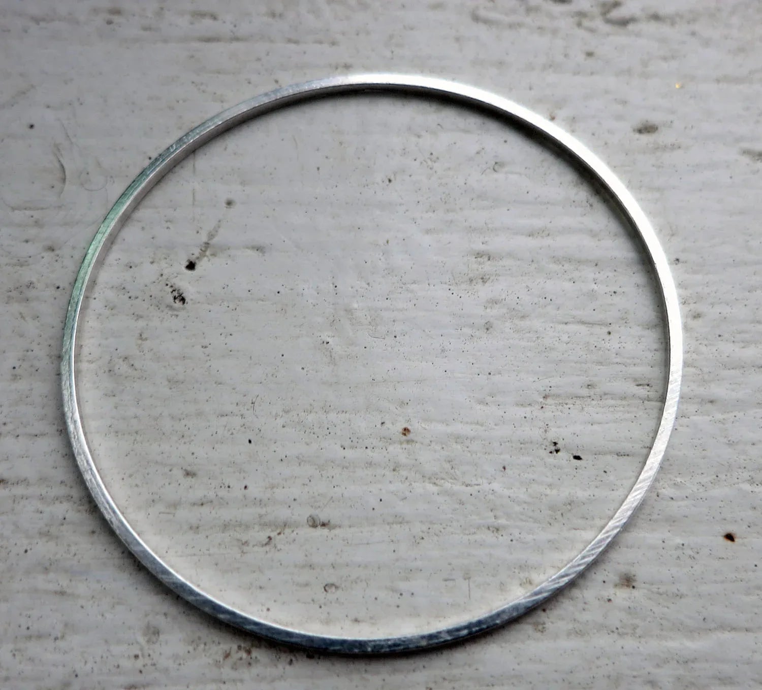 Cirkel Silverpläterad - 40mm 1 styck Grekisk Metall