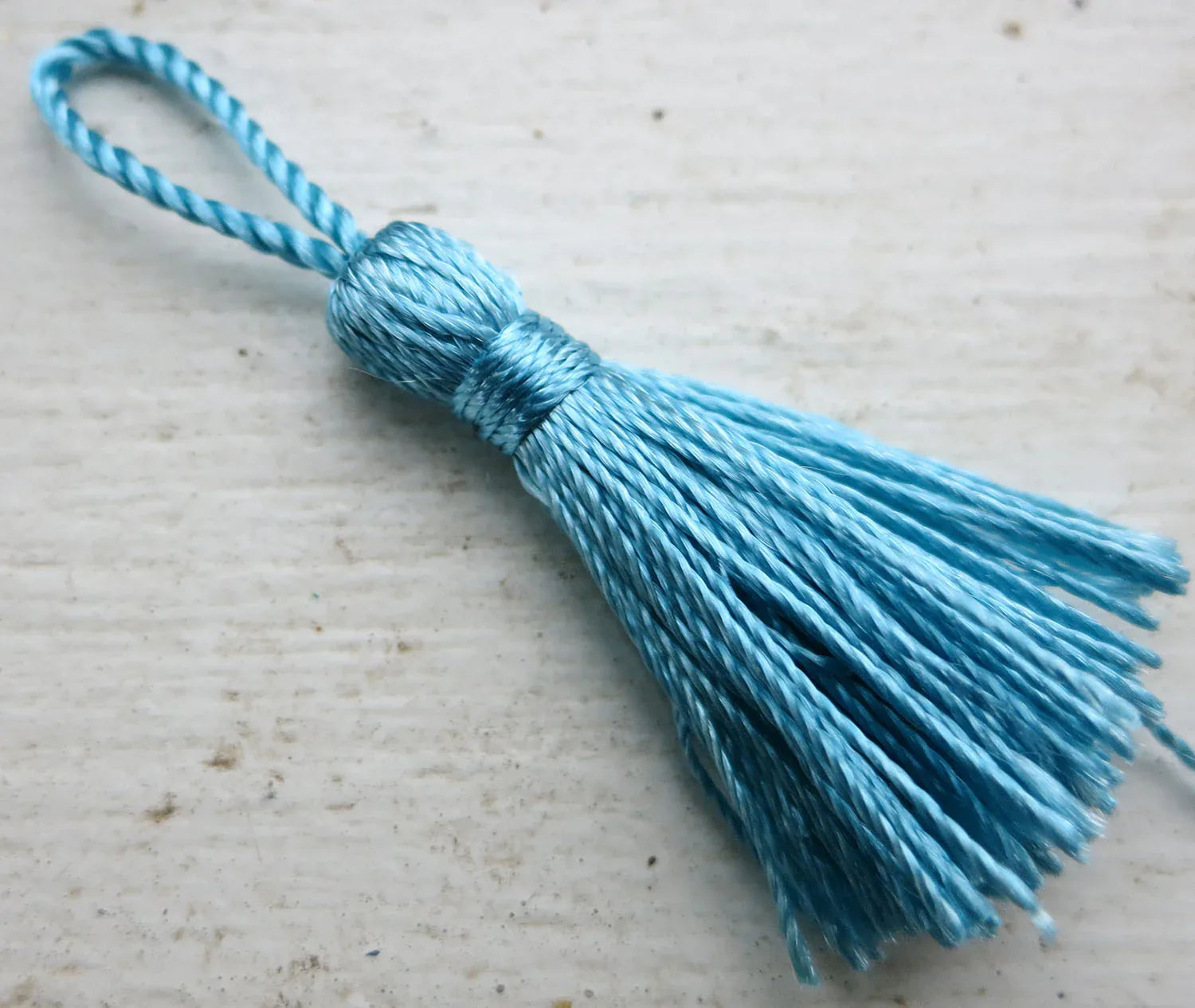 Turkos Silkestofs 3,5cm - 1 Styck Hilmas Pyssel