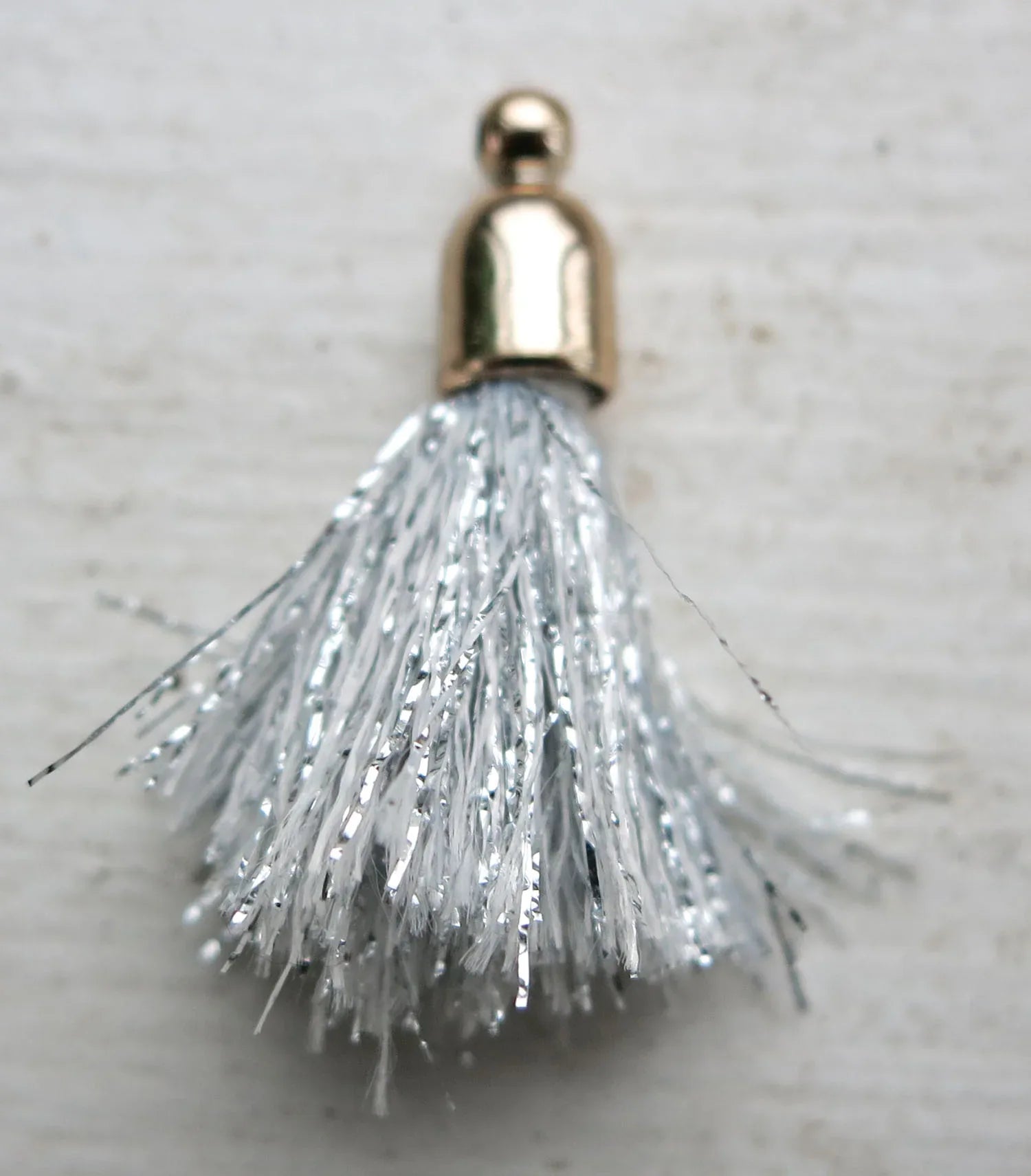 Bomullstofs - Silver / Guld 20mm, 1 styck Grekisk Metall