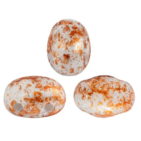 Samos® par Puca® - Opaque White Tweedy, 10 gram Les perles par Puca® - Paris