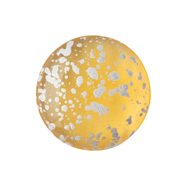 Cabochon par Puca® - Light Topaz Splash Silver 18 mm, 1 styck Les perles par Puca® - Paris