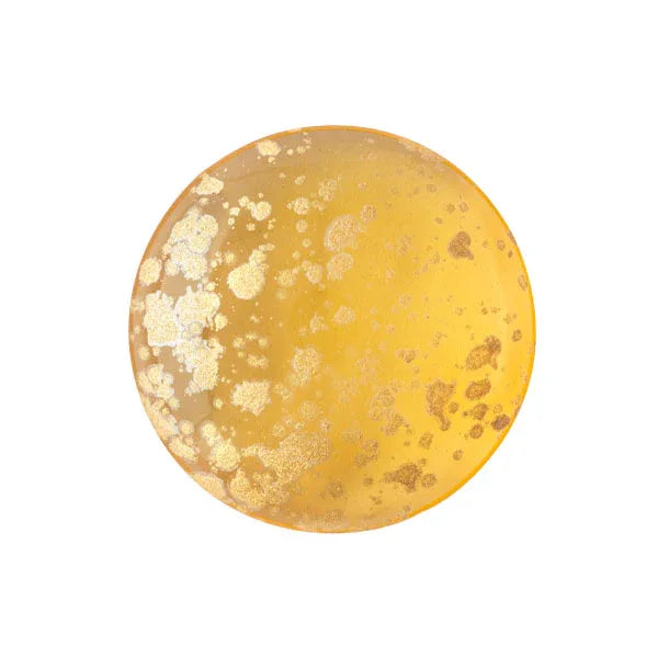 Cabochon par Puca® - Light Topaz Splash Gold 18 mm, 1 styck Les perles par Puca® - Paris