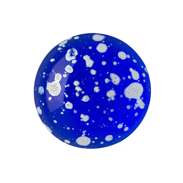 Cabochon par Puca® - Sapphire Splash Silver 18 mm, 1 styck Les perles par Puca® - Paris